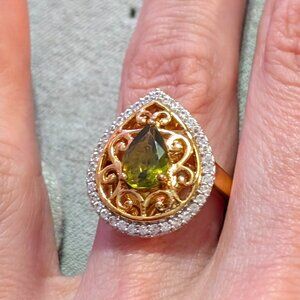 Green Tourmaline Ring